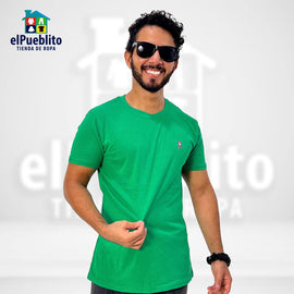 Playera de Hombre, Psycho Bunny, con logo bordado. - El Pueblito
