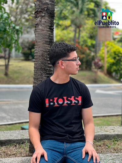 Playera de Hombre, Hugo Boss, con diseño. - El Pueblito