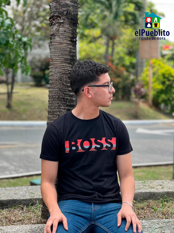 Playera de Hombre, Hugo Boss, con diseño. - El Pueblito
