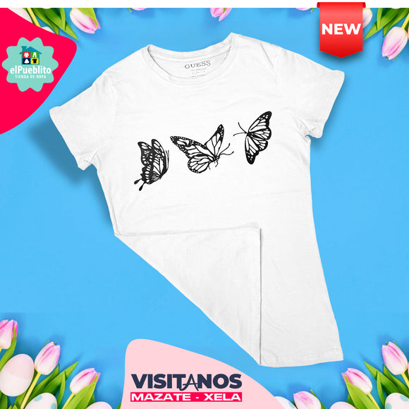 Blusa de Mujer, color blanco, con diseño. - El Pueblito