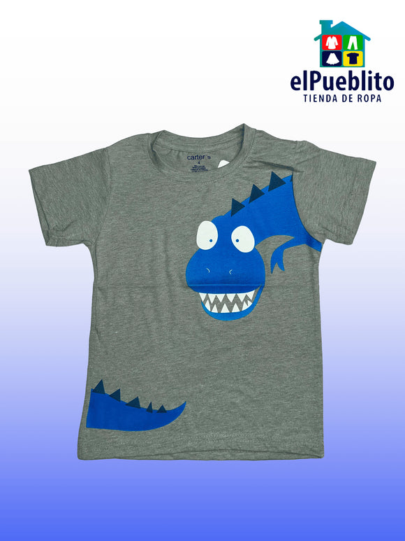 Playera de niño, marca Carter´s, con diseño. - El Pueblito