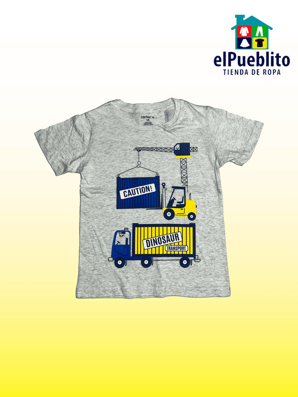 Playera de niño, marca Carter´s, con diseño. - El Pueblito