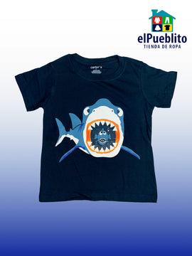 Playera de niño, marca Carter´s, con diseño. - El Pueblito