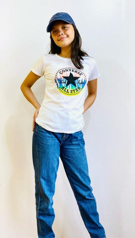 Blusa de niña, marca Converse, con diseño. - El Pueblito