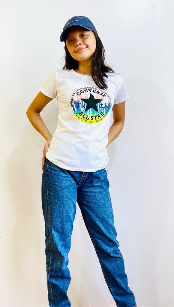 Blusa de niña, marca Converse, con diseño. - El Pueblito