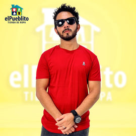 Playera de Hombre, Psycho Bunny, con logo bordado. - El Pueblito