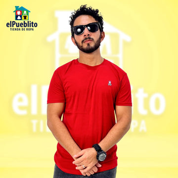 Playera de Hombre, Psycho Bunny, con logo bordado. - El Pueblito
