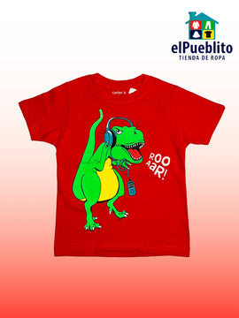 Playera de niño, marca Carter´s, con diseño. - El Pueblito