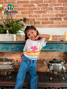 Blusa de niña, marca Carter´s, con diseño. - El Pueblito