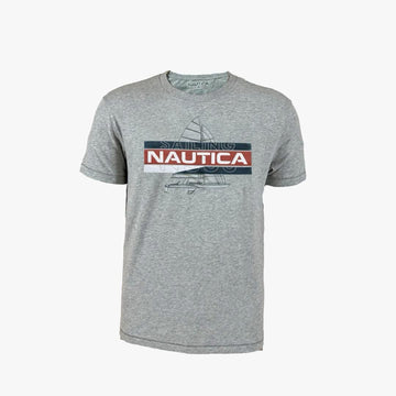 Playera de Hombre, color gris, con diseño. - El Pueblito