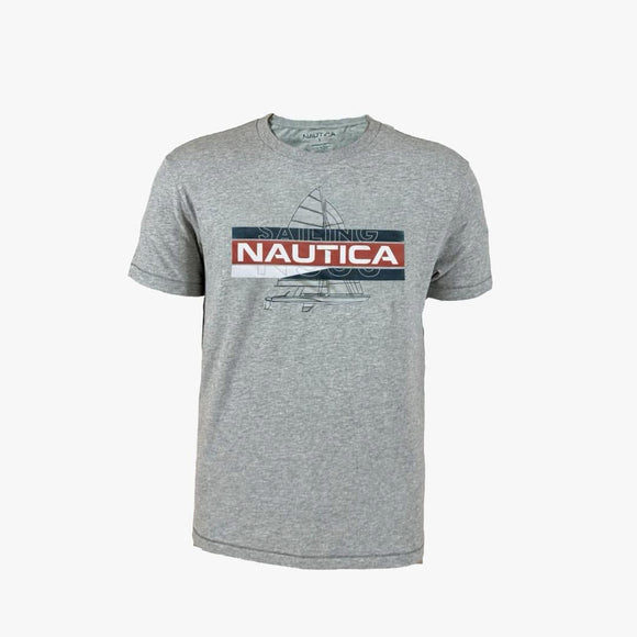 Playera de Hombre, color gris, con diseño. - El Pueblito