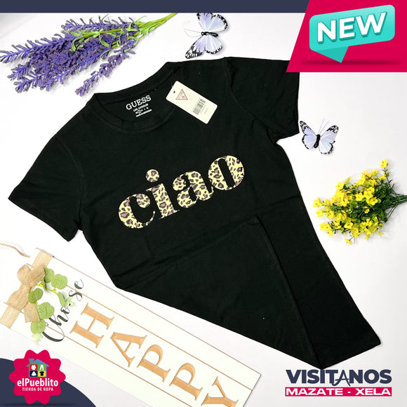 Blusa de Mujer, color negro, con diseño. - El Pueblito