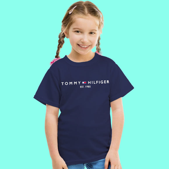 Blusa de niña, marca Tommy Hilfiger, con diseño. - El Pueblito