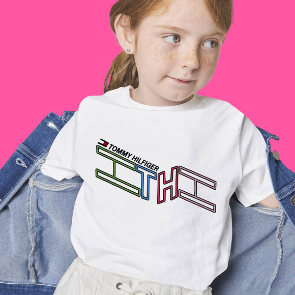 Blusa de niña, marca Tommy Hilfiger, con diseño. - El Pueblito