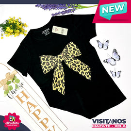 Blusa de Mujer, color negro, con diseño. - El Pueblito