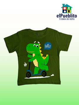 Playera de niño, marca Carter´s, con diseño. - El Pueblito