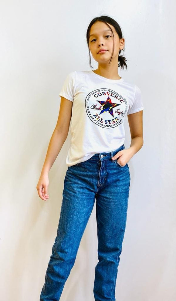 Blusa de niña, marca Converse, con diseño. - El Pueblito