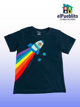 Playera de niño, marca Carter´s, con diseño. - El Pueblito
