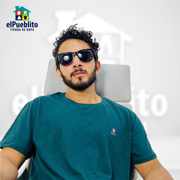 Playera de Hombre, Psycho Bunny, con logo bordado. - El Pueblito