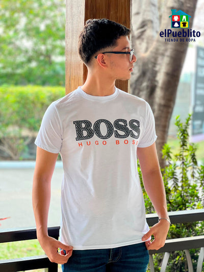 Playera de Hombre, Hugo Boss, con diseño. - El Pueblito