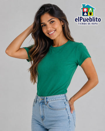 Blusa marca Old Navy, color Verde, 100% Algodón