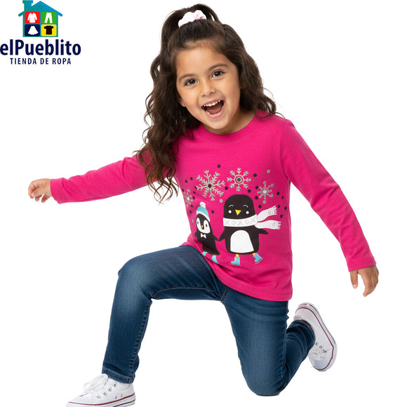 Blusa de niña, marca Carter´s, con diseño.