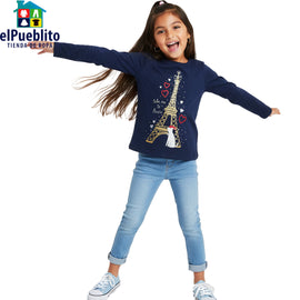 Blusa de niña, marca Carter´s, con diseño.