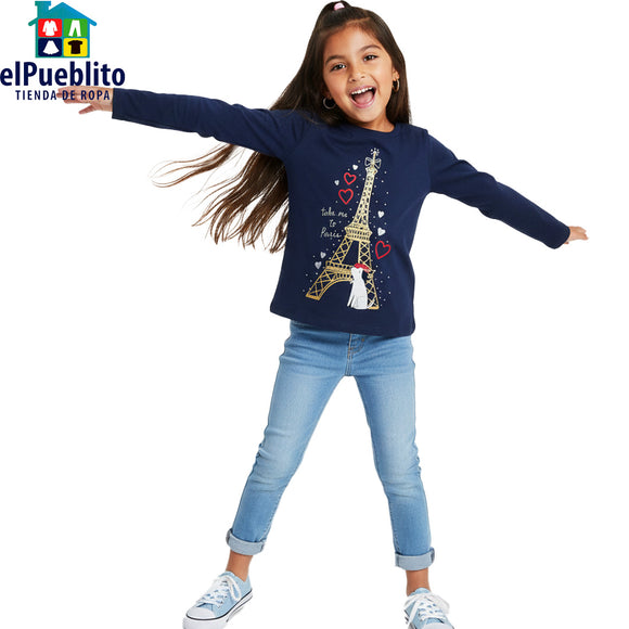 Blusa de niña, marca Carter´s, con diseño.