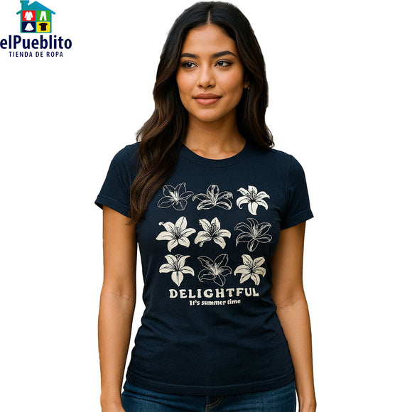 Blusa de Mujer, marca Guess. Con diseño y cuello circular.