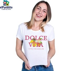 Blusa de Mujer, marca Guess. Con diseño y cuello circular.