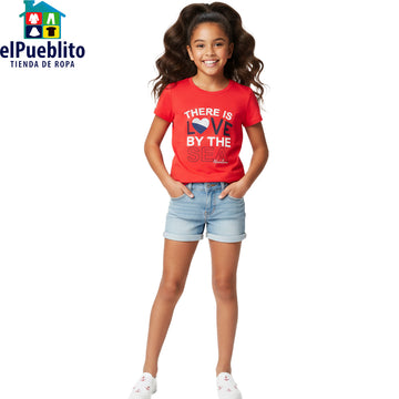 Blusa de niña, marca Nautica, con diseño.
